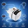 Мережевий зарядний пристрій Qoltec 51784 GaN 65 Вт USB-C PD PPS 5-20 В 3-3.25 А Black (5901878517841)