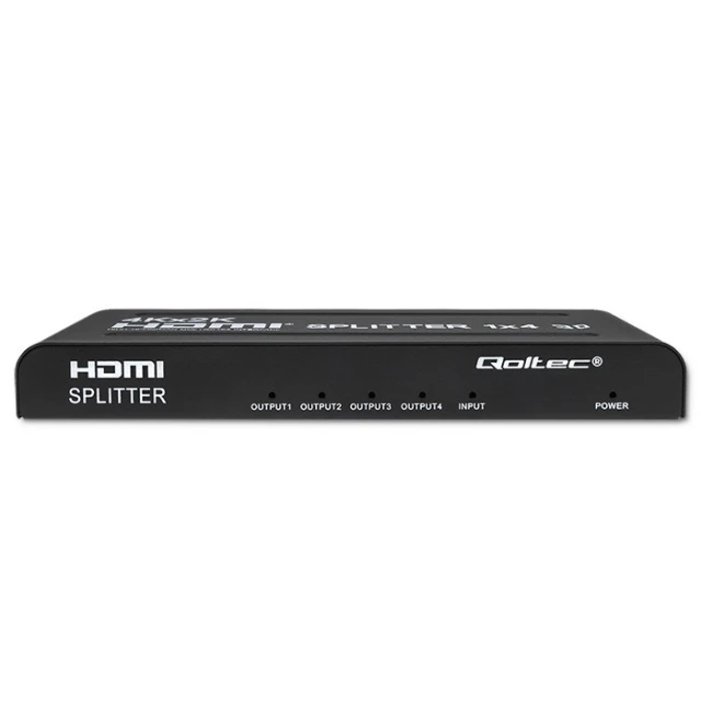 Сплітер Qoltec HDMI 1x4 4K 3.4 Gb/s (5901878517988)