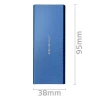 Зовнішній кишеню Qoltec для M.2 SATA SSD NGFF USB 3.0 5 Гбіт/с 2TB Blue (5901878518329)