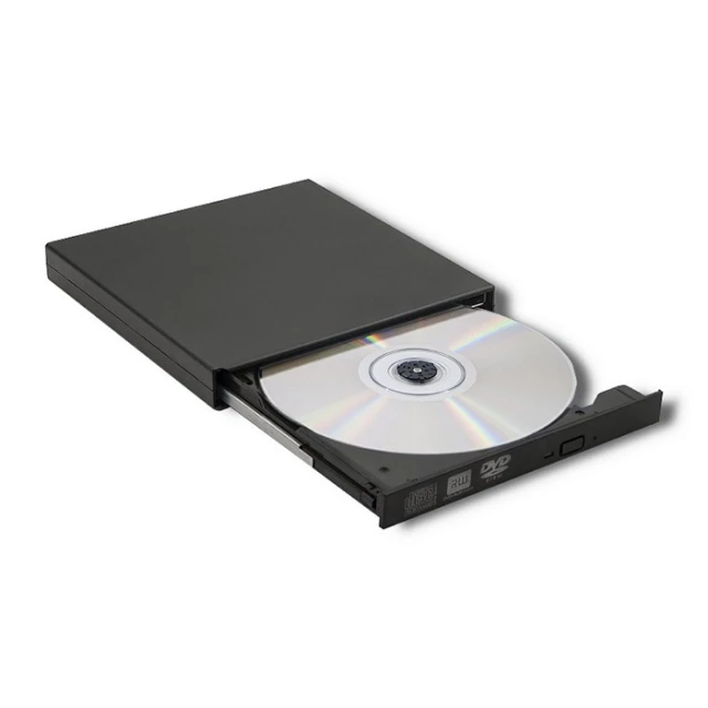 Внешний Qoltec DVD-RW привод USB 2.0 Black (5901878518589)