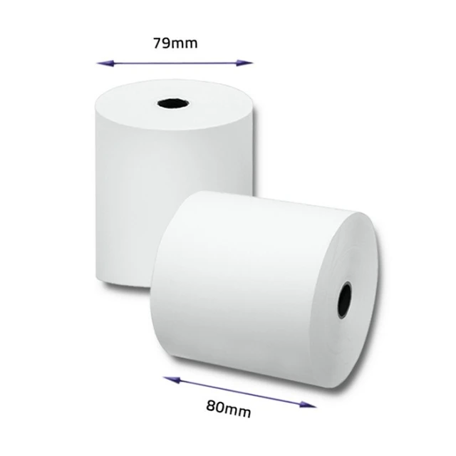 Термопапір Qoltec 80x80 мм 55 г/м² 10 шт BPA FREE (5901878518923)