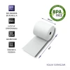 Термопапір Qoltec 80x80 мм 55 г/м² 10 шт BPA FREE (5901878518923)