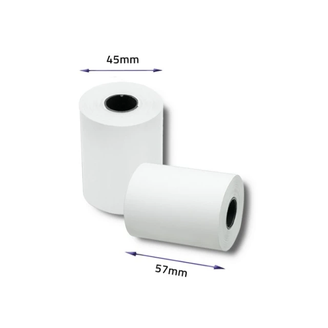 Термопапір Qoltec 57x20 мм 55 г/м² 10 шт BPA FREE (5901878518961)