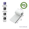 Термопапір Qoltec 57x16 мм 55 г/м² 10 шт BPA FREE (5901878518992)