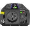 Перетворювач напруги Qoltec Monolith 1200 MS Wave 12V на 230V 600/1200 Вт USB (5901878519258)
