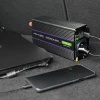 Перетворювач напруги Qoltec Monolith 1200 MS Wave 12V на 230V 600/1200 Вт USB (5901878519258)