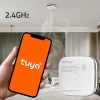 Датчик диму з батареєю Qoltec Wi-Fi Tuya 85 dB (5901878525792)