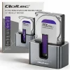 Док-станція Qoltec для HDD/SSD SATA M.2 NVMe USB-C 10 Гб/с з функцією клонування (5901878526317)