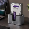 Док-станція Qoltec для HDD/SSD SATA M.2 NVMe USB-C 10 Гб/с з функцією клонування (5901878526317)