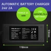 Зарядний пристрій для акумуляторів Qoltec AGM GEL 24 В 2 А 48 Вт LED (5901878526652)