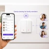Вимикач світла Qoltec 2-канальний Wi-Fi Timer Tuya White (5901878527062)