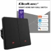 Вимикач світла Qoltec 2-канальний Wi-Fi Timer Tuya Black (5901878527086)