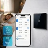 Вимикач світла сенсорний Qoltec 1-канальний Wi-Fi Timer Tuya Black (5901878527116)