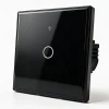 Вимикач світла сенсорний Qoltec 1-канальний Wi-Fi Timer Tuya Black (5901878527116)