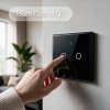 Вимикач світла сенсорний Qoltec 2-канальний Wi-Fi Timer Tuya Black (5901878527123)
