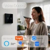 Вимикач світла сенсорний Qoltec 2-канальний Wi-Fi Timer Tuya Black (5901878527123)