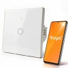 Вимикач світла сенсорний Qoltec 1-канальний Wi-Fi Timer Tuya White (5901878527154)