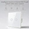 Вимикач світла сенсорний Qoltec 2-канальний Wi-Fi Timer Tuya White (5901878527161)