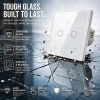Вимикач світла сенсорний Qoltec 2-канальний Wi-Fi Timer Tuya White (5901878527161)