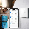 Вимикач світла сенсорний Qoltec 2-канальний Wi-Fi Timer Tuya White (5901878527161)