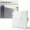 Вимикач світла сенсорний Qoltec 2-канальний Wi-Fi Timer Tuya White (5901878527161)