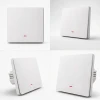 Розумний вимикач світла Qoltec 1-канальний Wi-Fi з таймером Tuya White (5901878527192)