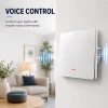 Розумний вимикач світла Qoltec 1-канальний Wi-Fi з таймером Tuya White (5901878527192)