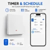 Розумний вимикач світла Qoltec 1-канальний Wi-Fi з таймером Tuya White (5901878527192)