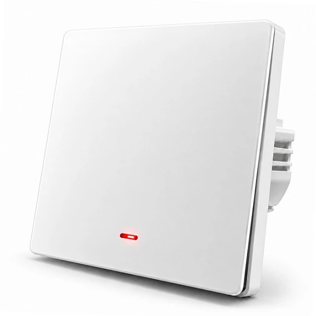 Розумний вимикач світла Qoltec 1-канальний Wi-Fi з таймером Tuya White (5901878527192)
