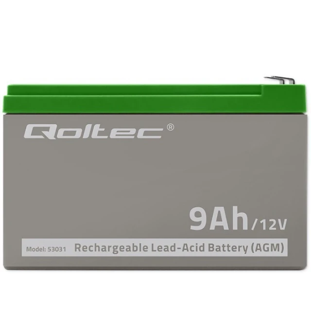 Аккумулятор гелевый Qoltec 53031 (5901878530314)