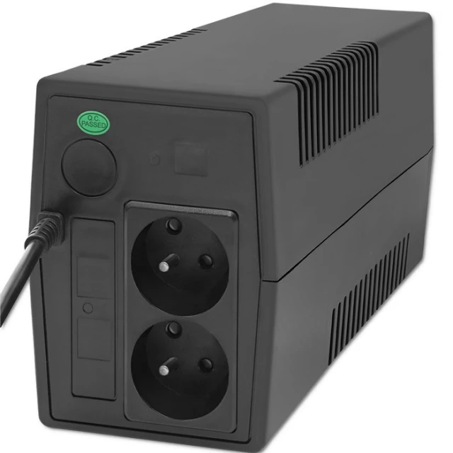 Джерело безперебійного живлення Qoltec Monolith 650VA 360W (5901878537726)