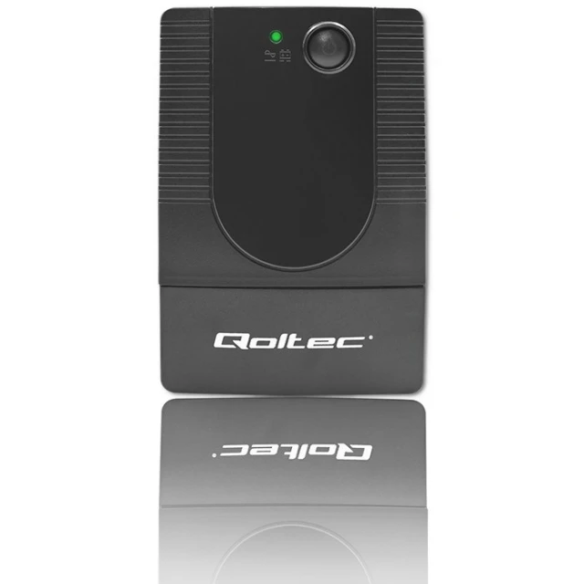 Джерело безперебійного живлення Qoltec Monolith 650VA 360W (5901878537726)
