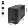 Джерело безперебійного живлення Qoltec Monolith 1000VA 600W (5901878537740)