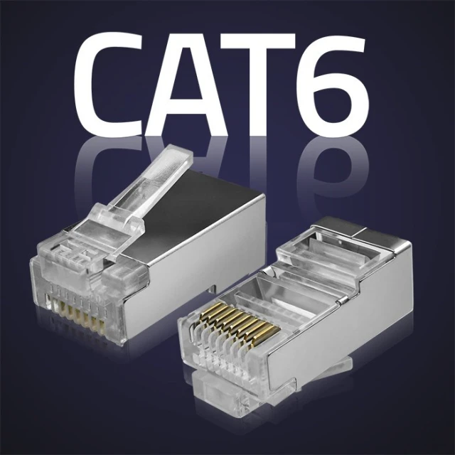 Конектор Qoltec RJ45 Cat6 FTP 100 шт (5901878545561)