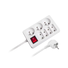 Подовжувач Rebel URZ3053-3B 7 гнізд 3м 1,5mm (5901890019910)