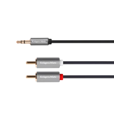 Кабель Krüger&Matz Basic Jack 3.5 mm стерео - 2RCA 5 м (KM1217)