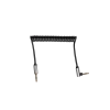 Кабель Kruger&Matz Basic Jack 3.5 mm кутовий - Jack 3.5 mm прямий спіральний (KM1242)