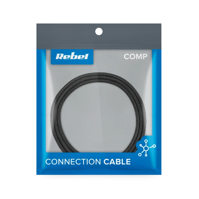 Кабель USB - USB micro REBEL 200 см Black (RB-6000-200-B)