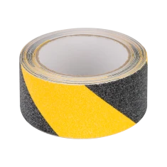 Стрічка протиковзна REBEL 0,75 мм x 50 мм x 5 м Black Yellow (NAR0481)