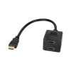 Адаптер HDMI - 2x HDMI 20см Cabletech (KOM0950)