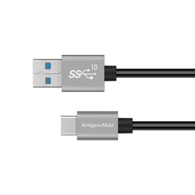 Кабель USB - USB Type-C Krüger&Matz Basic 10Gbps 0.5m (KM1262)