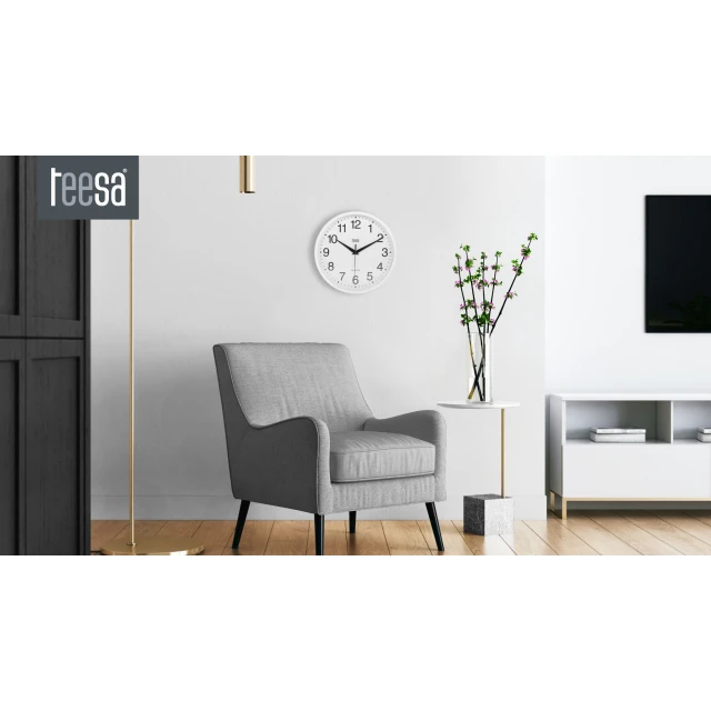 Годинник настінний Teesa 25 см White (TSA0037)