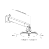 Кронштейн для проектора настінний Cabletech (UCH0101-1)