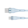 Кабель USB - microUSB Krüger&Matz Basic 1 м силиконовый Blue (KM1270-1BL)