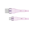 Кабель USB - microUSB Krüger&Matz Basic 1 м силиконовый Pink (KM1270-1P)