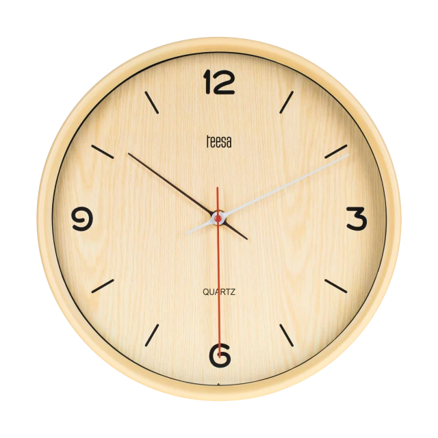 Годинник настінний 30 см Teesa Light Brown (TSA0048)