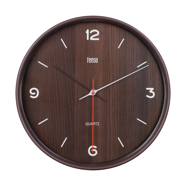 Годинник настінний 30 см Teesa Dark Brown (TSA0048DB)