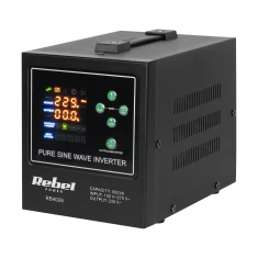 Інвертор REBEL POWER-500-LFP4 500VA/300W 12V/230V з зарядкою (RB-4026)