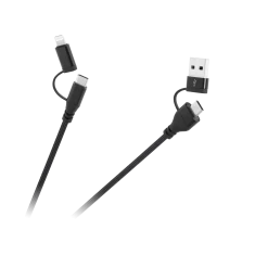 Кабель USB A/C - USB C/Lightning (2+2) 1m Cabletech (KPO3943)