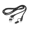 Кабель USB A/C - USB C/Lightning (2+2) 1m Cabletech (KPO3943)